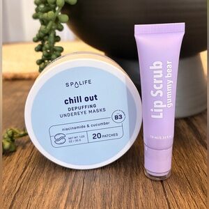 Chill Out Undereye Masks and Lip Scrub Set